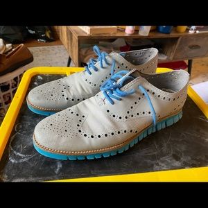 Men’s Cole Haan Zerogrand Grey and Blue Size 9.5